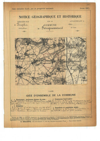 Fouquescourt : notice historique et géographique sur la commune