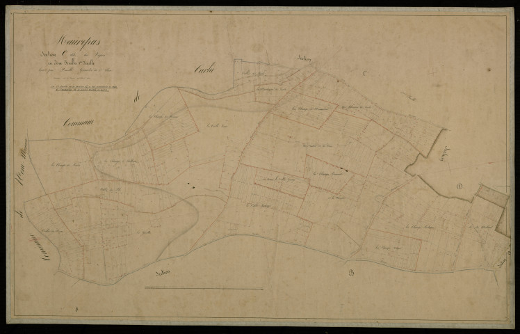 Plan du cadastre napoléonien - Maurepas : Vignes (Les), C1