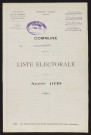 Liste électorale : Bouquemaison