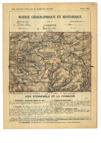 Hancourt : notice historique et géographique sur la commune