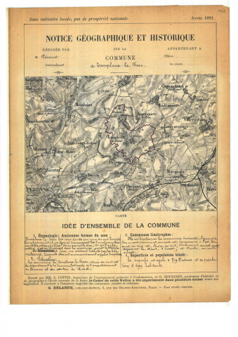 Templeux La Fosse : notice historique et géographique sur la commune