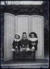 Portrait de trois enfants de la famille Danel
