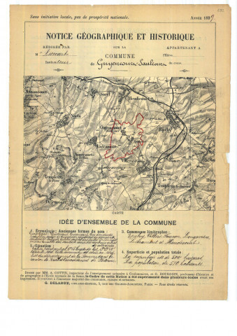 Guyencourt Saulcourt : notice historique et géographique sur la commune