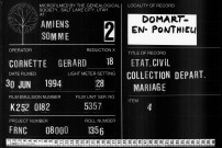 Domart-en-Ponthieu : mariages