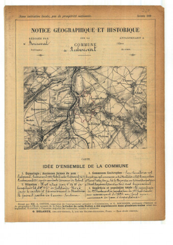 Rubescourt : notice historique et géographique sur la commune