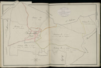 Plan du cadastre napoléonien - Atlas cantonal - Forceville : tableau d'assemblage