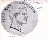 1899-1943, Jean Moulin. "A Mr le Préfet de l'héroïque ville d'Amiens. Le Chef De l'armée Des Ombres." par Cardelli Marcello