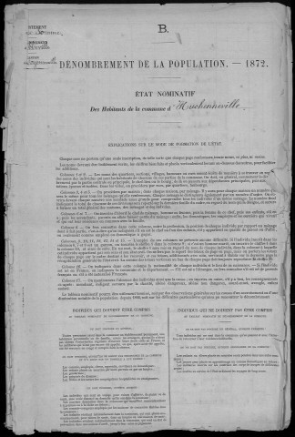 Recensement de la population : Huchenneville