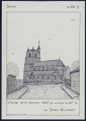 Saint-Blimont (Somme) : l'église du XIXe siècle au clocher du XVe siècle - (Reproduction interdite sans autorisation - © Claude Piette)