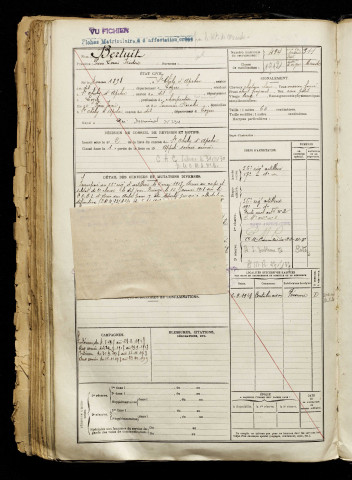 Bertuit, Pierre Louis Isidore, né le 04 mars 1898 à Saint-Chély-d'Apcher (Lozère), classe 1918, matricule n° 494, Bureau de recrutement de Péronne