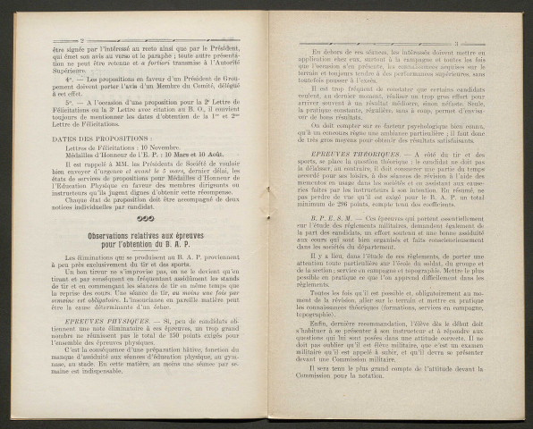 Bulletin mensuel de la Commission Consultative d'Education Physique et du Service Départemental d'Education Physique et Préparation Militaire Elémentaire de la Somme, numéro 3 (3e année)