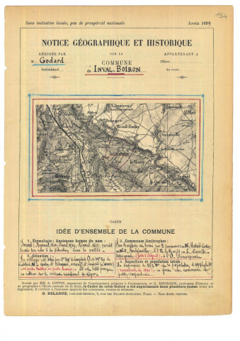 Inval Boiron : notice historique et géographique sur la commune
