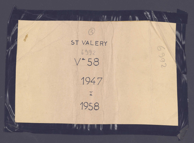 Table des successions et absences du bureau de Saint-Valery-sur-Somme