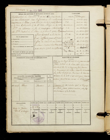 Duflot, Gilbert Ernest, né le 02 mai 1898 à Villers-Bretonneux (Somme), classe 1918, matricule n° 212, Bureau de recrutement d'Amiens