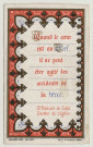 Quand le coeur est au ciel, il ne peut être agité des accidents de la terre. Citation de Saint François