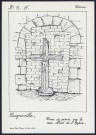 Saigneville : croix de pierre sur le mur de l'église - (Reproduction interdite sans autorisation - © Claude Piette)