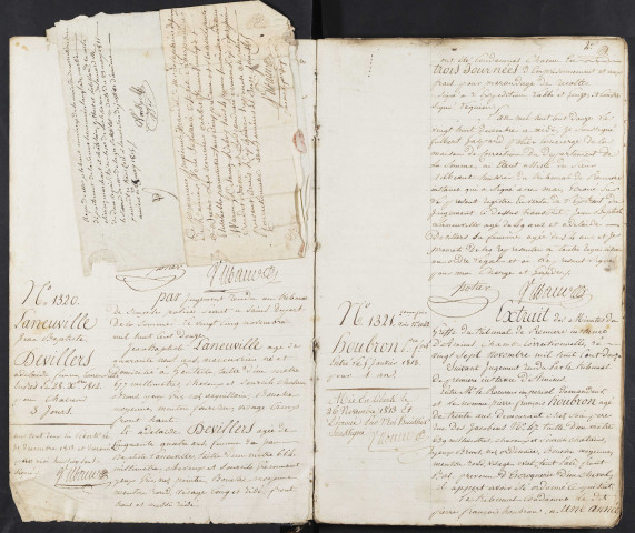 Maison de correction dite Bicêtre à Amiens. Registre d'écrou : numéros 1319 à 1992. 21 décembre 1812 - 01 juillet 1818