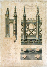 Cathédrale d'Amiens. Balustrade du couronnement du grand portail