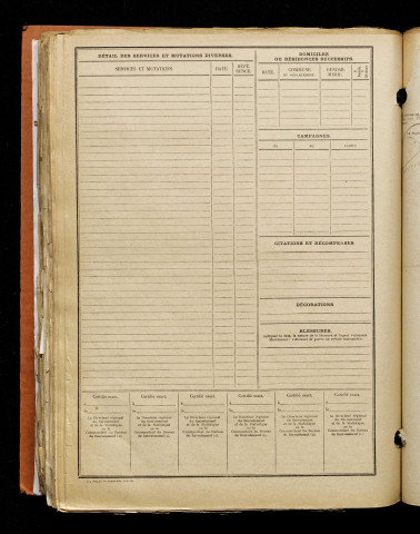 Leclercq, Marcel, né le 03 novembre 1897 à Camps-en-Amiénois (Somme), classe 1917, matricule n° 190, Bureau de recrutement d'Amiens