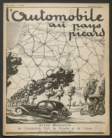 L'Automobile au Pays Picard. Revue mensuelle de l'Automobile-Club de Picardie et de l'Aisne, 336, septembre 1939