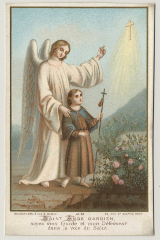 Saint ange gardien, soyez mon guide et mon défenseur dans la voie du salut. L'Ange Gardien