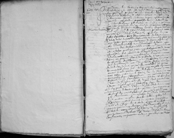 Etude de Me Jean Daiz à Amiens (étude n°22). Minutes de l'année 1642