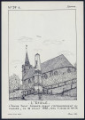 L'Etoile : l'église Saint-Jacques, avant l'effondrement du clocher, le 16 juillet 1985 vers 1 heure du matin - (Reproduction interdite sans autorisation - © Claude Piette)