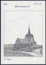 Daméraucourt (Oise) : l'église - (Reproduction interdite sans autorisation - © Claude Piette)