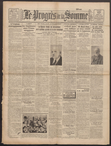 Le Progrès de la Somme, numéro 18768, 17 janvier 1931