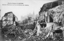 Bombardement d'Amiens - Maison Deberny en face le Palais de Justice