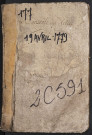 Contrôle des actes du bureau d’Amiens pour la période du 17 avril 1779 au 2 octobre 1779