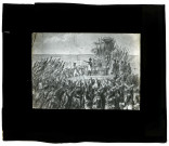 Reproduction d'un tableau de Napoléon au camp de Boulogne
