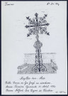 Noyelles-sur-Mer : belle croix en fer forgé - (Reproduction interdite sans autorisation - © Claude Piette)