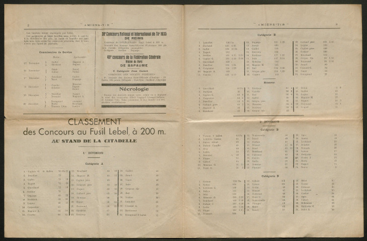 Amiens-tir, organe officiel de l'amicale des anciens sous-officiers, caporaux et soldats d'Amiens, numéro 41 (septembre 1935)
