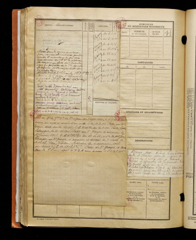 Harlé, Saint Ange Alfred, né le 16 décembre 1892 à Estrées-Mons (Somme), classe 1912, matricule n° 945, Bureau de recrutement de Péronne