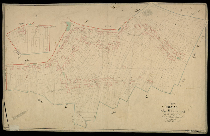 Plan du cadastre napoléonien - Talmas : Chef-lieu (Le), F1