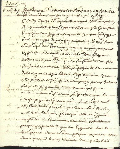 Etude de Me Jean Duval à Amiens (étude n°8). Minutes de l'année 1675