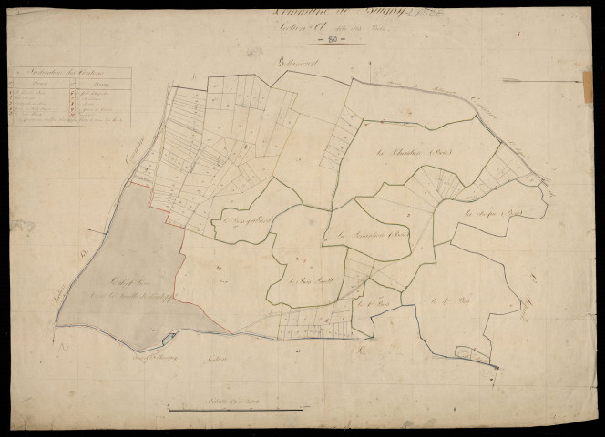 Plan du cadastre napoléonien - Buigny-L'abbe (Buigny) : Bois (les), A