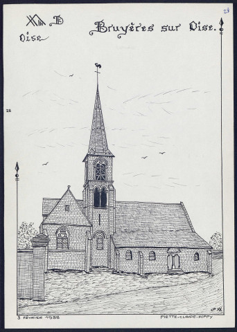 Bruyères-sur-Oise : église - (Reproduction interdite sans autorisation - © Claude Piette)