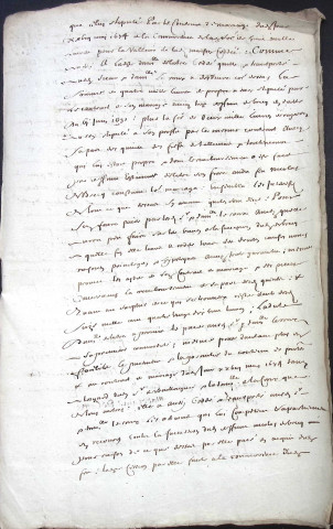 Etude de Me Jean Duval à Amiens (étude n°8). Minutes de l'année 1677
