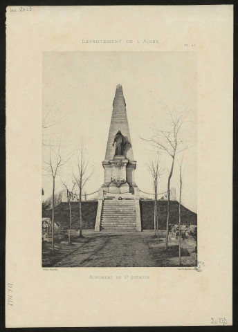 Département de l'Aisne. Monument de St-Quentin