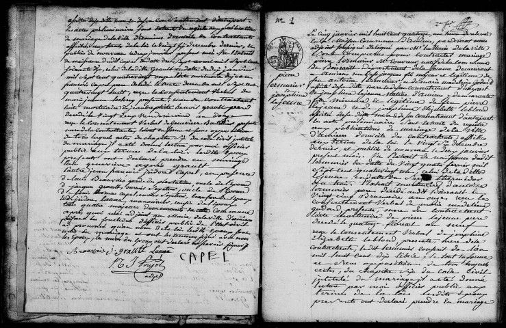 Amiens : mariages, décès