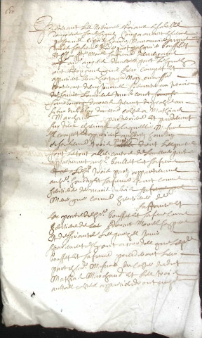 Etude de Me François De Saint-Fuscien à Amiens (étude n°18). Minutes de l'année 1651