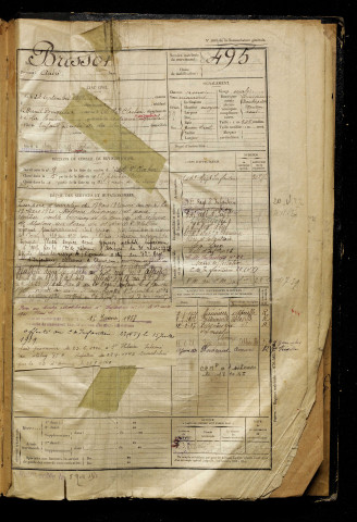 Bressot, André, né le 24 septembre 1899, classe 1919, matricule n° 495, Bureau de recrutement d'Abbeville