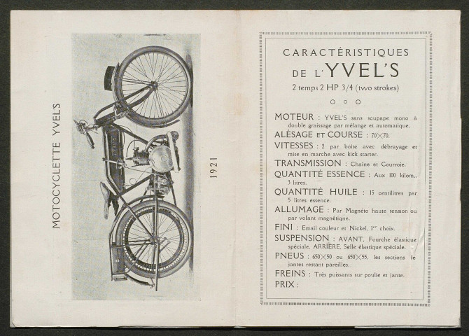 Publicités pour vélos et motos :Yvel's