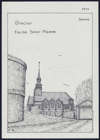 Ginchy : église Saint-Pierre - (Reproduction interdite sans autorisation - © Claude Piette)