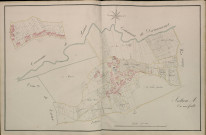 Plan du cadastre napoléonien - Atlas cantonal - Ville-sur-Ancre (Ville-sous-Corbie) : A et partie de A développée