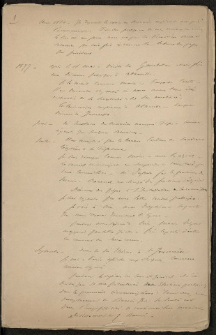 Éphémérides tenues par René Goblet entre 1880 et 1884