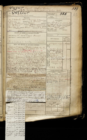 Tellier, Henri Philibert Emile, né le 09 septembre 1894 à Saint-Léger-lès-Domart (Somme), classe 1914, matricule n° 358, Bureau de recrutement d'Abbeville