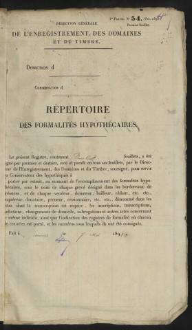 Répertoire des formalités hypothécaires, du 11/06/1891 au 17/09/1891, registre n° 356 (Abbeville)